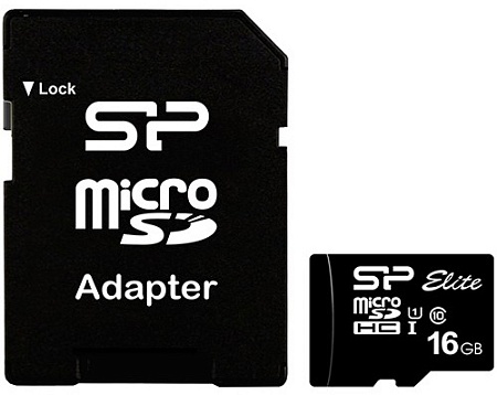 Карта памяти microSDHC 16GB Silicon Power SP016GBSTHBU1V10SP