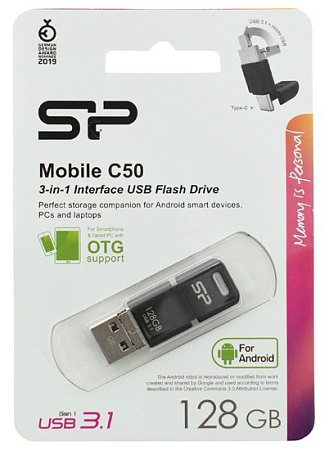 USB флешка 128GB Silicon Power Mobile C50 SP128GBUC3C50V1K