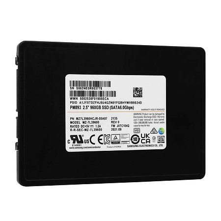 SSD накопитель 960 GB Samsung PM893 MZ7L3960HCJR-00A07 oem