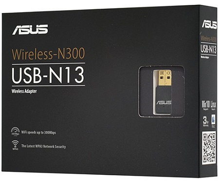 USB-адаптер Asus USB-N13 Black