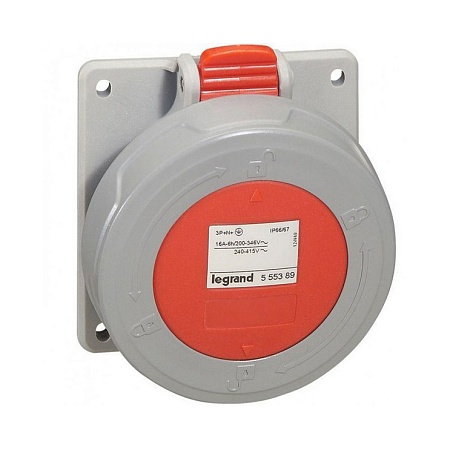 Розетка Legrand 555489 32А 3К+H+З 380В IP67