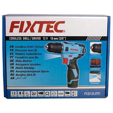 Дрель Fixtec FCD12L07С