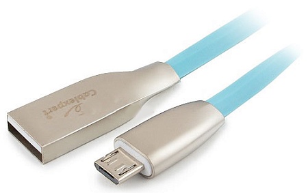 Кабель USB Type A-micro USB Cablexpert CC-G-mUSB01Bl-1M