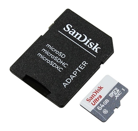 Карта памяти MicroSD 64GB SanDisk SDSQUNB-064G-GN3MA