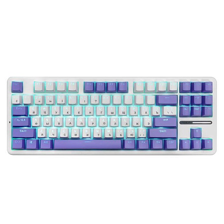 Клавиатура Aula F87 white-purple