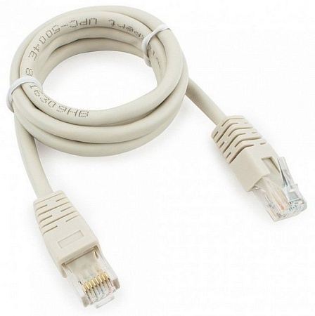 Патч корд UTP 6e-Cat 1 m Cablexpert PP6U-1M серый