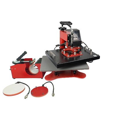 Универсальный термопресс [ECH400] 4 в 1 (футболка, 2 тарелки, кружка)