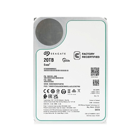 Жесткий диск 20TB Seagate Exos X20 ST20000NM002C