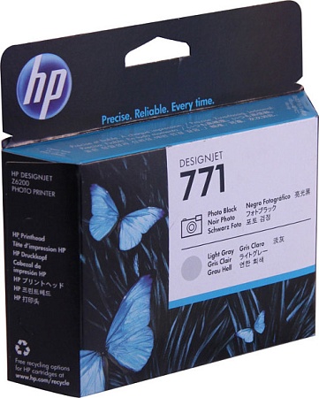Печатающая головка HP CE020A Photo Black and Light Gray №771