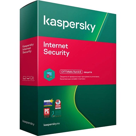 Антивирус Kaspersky Internet Security 2021 Box 2 пользователя 1 год продление