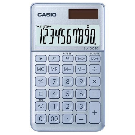 Калькулятор карманный CASIO SL-1000SC-BU-W-EP