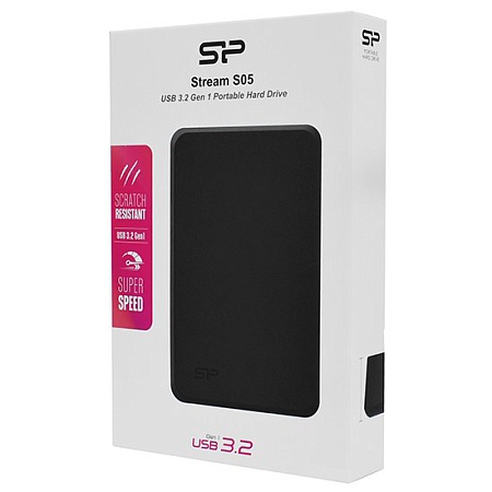 Внешний жесткий диск 1 TB Silicon Power S05 SP010TBPHD05SS3K black