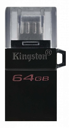 USB Флеш 64GB 3.0 Kingston OTG DTDUO3G2/64GB черный