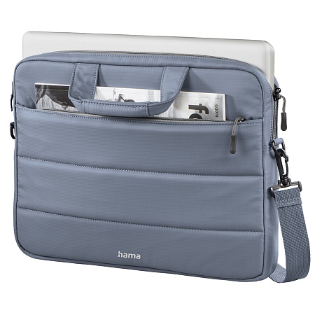Сумка для ноутбука Hama Toronto, 00216570, up to 17.3", grey-blue