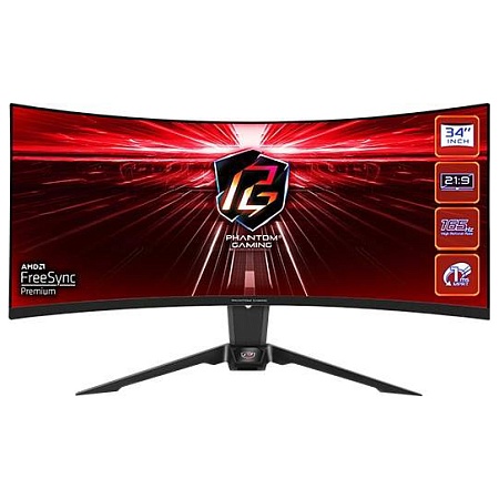 Монитор 34" ASRock PHANTOM GAIMING PG34WQ15R2B