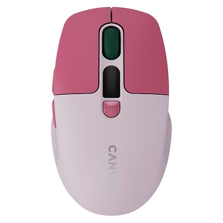 Мышь CANYON MW-26 LCD Silent Dual Mode Wireless Pink CNS-CMSW26V