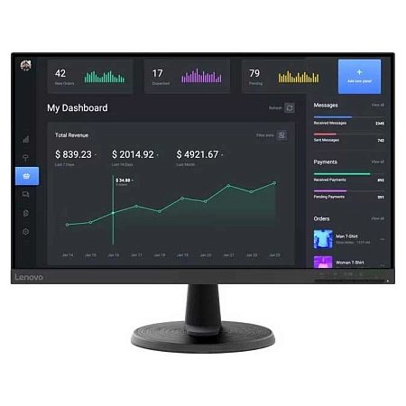 Монитор 27" Lenovo D27-40 67A3KAC6EU