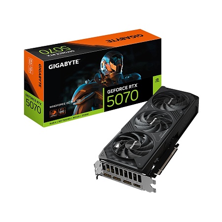 Видеокарта 12Gb Gigabyte RTX5070 WINDFORCE OC 12G GV-N5070WF3OC-12GD