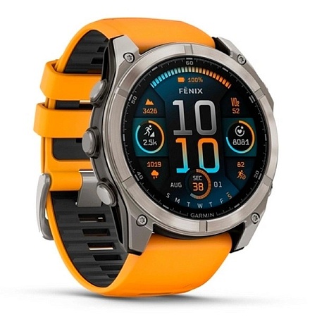 Часы с навигатором Garmin fenix 8 51mm оранжевый 010-02905-11