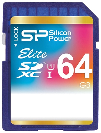 Карта памяти Silicon Power SDXC Elite 64 Gb SP064GBSDXAU1V10