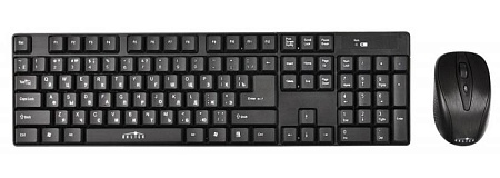 Клавиатура + мышь беспроводные Oklick 210M черный