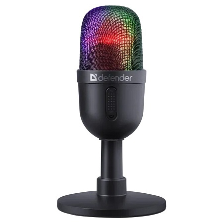 Игровой стрим микрофон Defender Forte GMC 350 USB черный