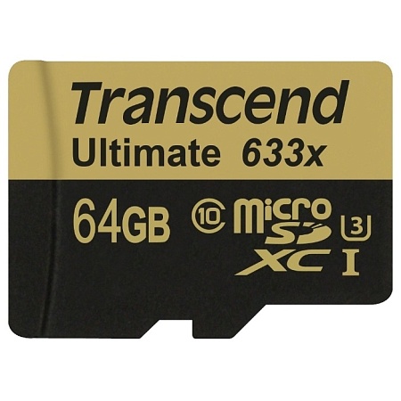 Карта памяти MicroSD 64GB Transcend TS64GUSDU3