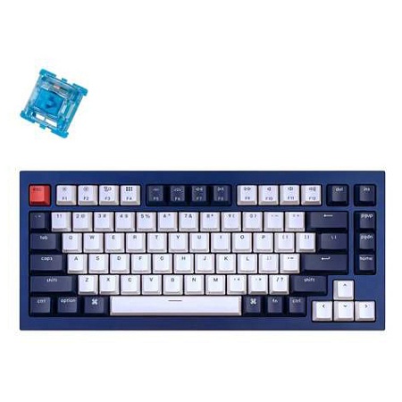 Клавиатура Keychron Q1-O3 Blue Knob Brown Switch RGB Hot-Swap Gateron G pro