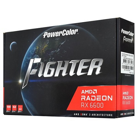 Видеокарта 8 GB PowerColor RX 6600 AXRX 6600 8GBD6-3DH Видеокарта 8 GB PowerColor RX 6600 AXRX 6600 8GBD6-3DH