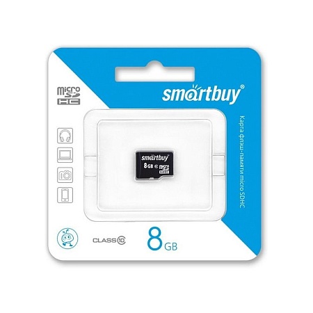 Карта памяти MicroSD Smartbuy 8Gb class 10
