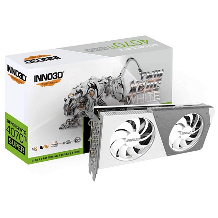 Видеокарта 16Gb Inno3D RTX4070Ti SUPER Twin X2 OC WHITE N407TS2-166XX-186156W Видеокарта 16Gb Inno3D RTX4070Ti SUPER Twin X2 OC WHITE N407TS2-166XX-186156W