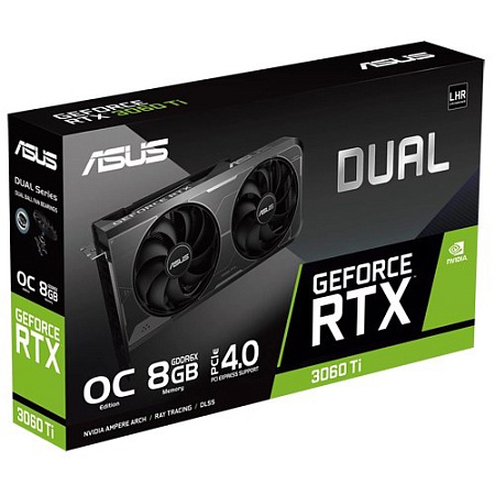 Видеокарта 8GB Asus RTX 3060Ti DUAL-RTX3060TI-O8GD6X