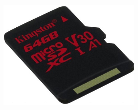 Карта памяти MicroSD 64GB Kingston SDCR/64GBSP