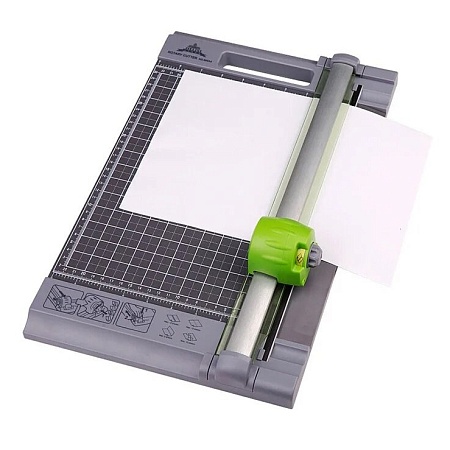 Резак роликовый JIELISI 969-3 (А3)  (6л/70гр/420mm) 4 лезвия  (Ровный срез, Волна, Пунктир, Биговка)