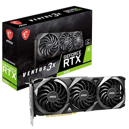Видеокарта 12Gb MSI RTX3060 VENTUS 3X 12G