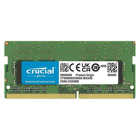 Оперативная память для ноутбука 16GB DDR4 3200 MHz Crucial SO-DIMM CL22 1.2V CB16GS3200