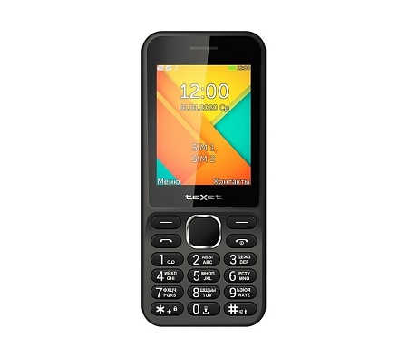 Мобильный телефон Texet TM-D326 черный