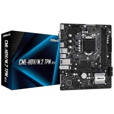 Материнская плата ASRock CML-HDV/M.2 TPM R2.0 D4