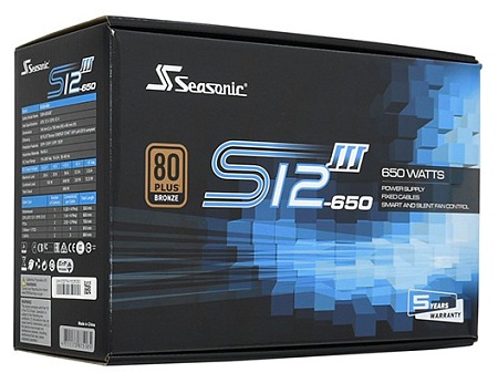 Блок питания 650W Seasonic S12III-650 SSR-650GB3