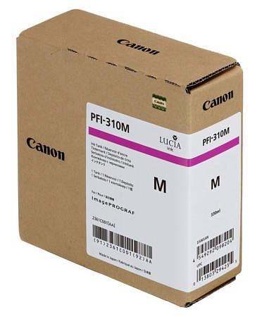 Картридж Canon PFI-310M Струйный пурпурный №310 330 мл