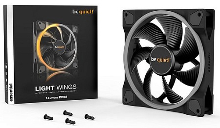Кулер для корпуса Bequiet! Light Wings 140mm PWM ARGB BL074