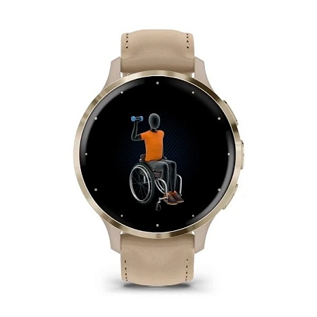 Смарт часы Garmin VENU 3S бежевые 010-02785-55