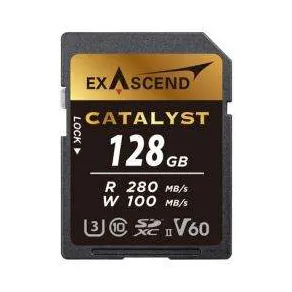 Карта памяти SD Exascend Catalyst 128Gb EX128GSDV60