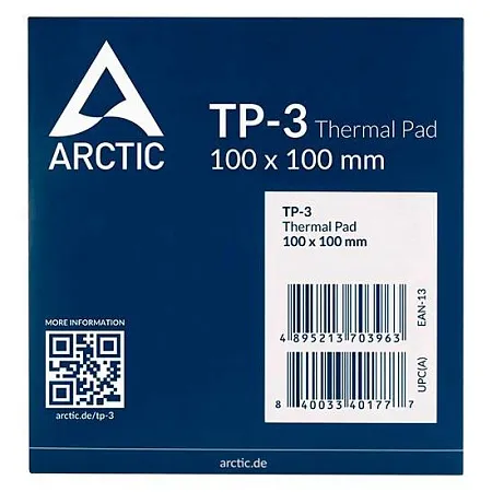 Термопрокладка Arctic Cooling Thermal pad TP-3 100x100x0.5mm 3.4g/cm3 ...