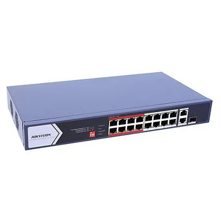 PoE-коммутатор Hikvision DS-3E0318P-E/M(С) купить в Алматы по выгодной ...