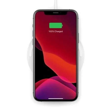 Беспроводное зарядное устройство Belkin Pad Wireless Charging Qi, 10W, white