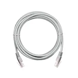 Патч-корд NETLAN U/UTP 4 пары, Кат.5е (Класс D), 100МГц, 2хRJ45/8P8C, T568B, заливной, многожильный, BC (чистая медь), PVC нг(B), серый, 1м, уп-ка 10шт. ec-pc4ud55b-bc-pvc-010-gy