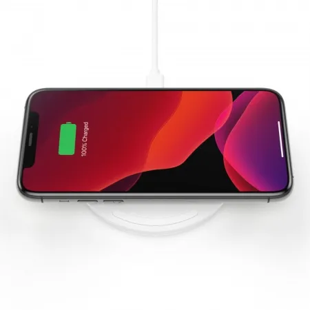 Беспроводное зарядное устройство Belkin Pad Wireless Charging Qi, 10W, white