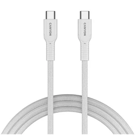 CANYON cable OnWire 60CL C-C 60W COLOR Braided 1m White