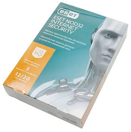 Антивирус ESET NOD32 Internet Security NOD32-EIS-1220(BOX)-1-3 KZ ...